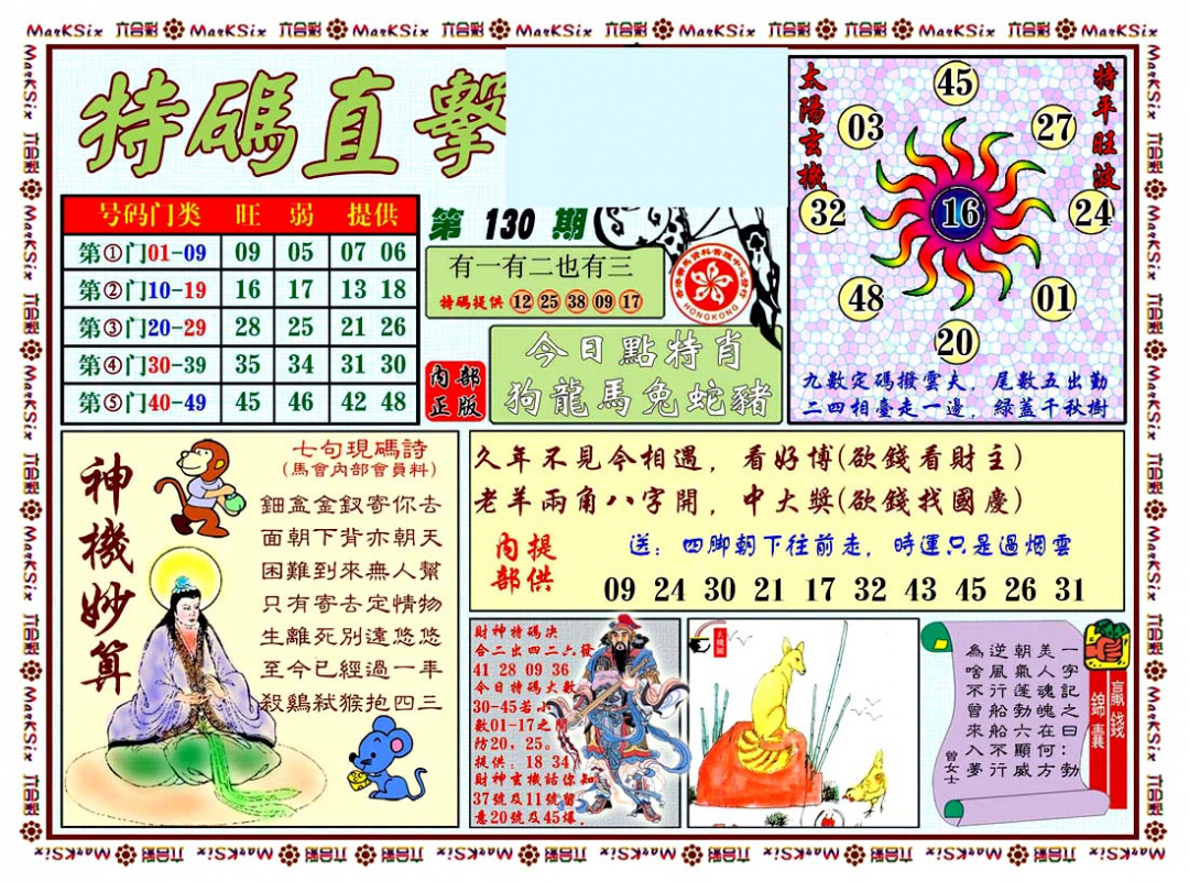 六合彩130期特马直击