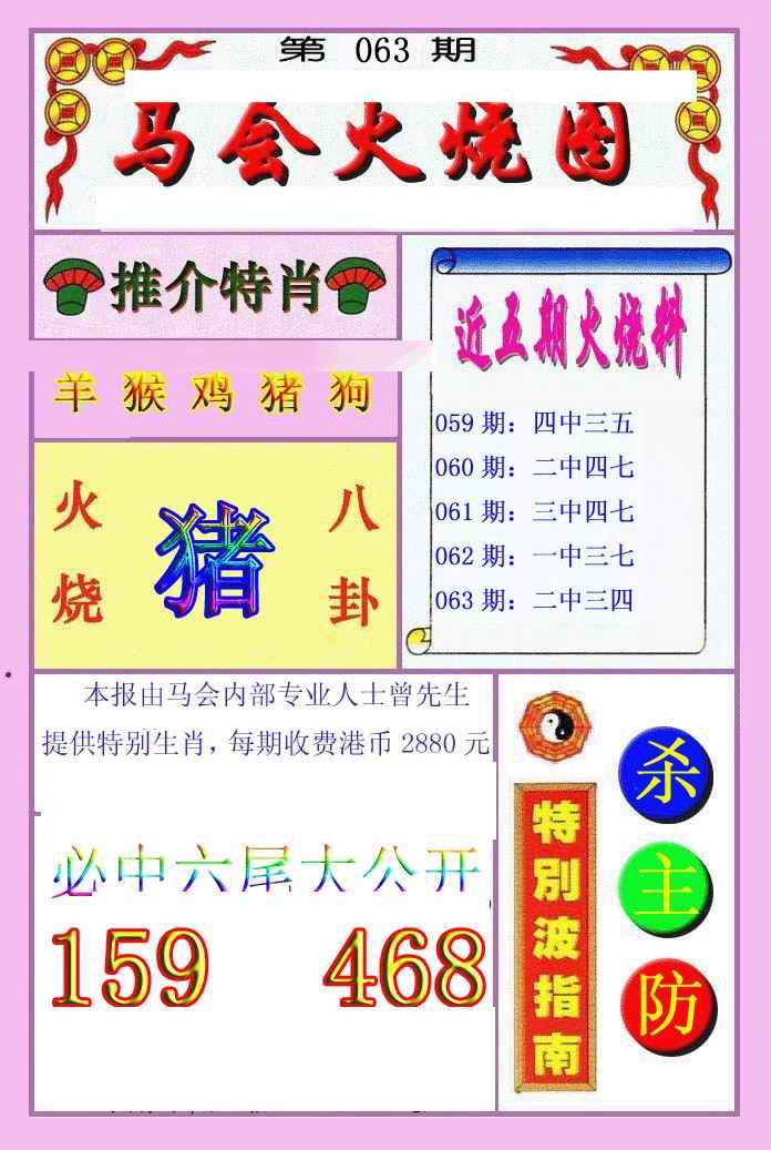 六合彩063期火烧图