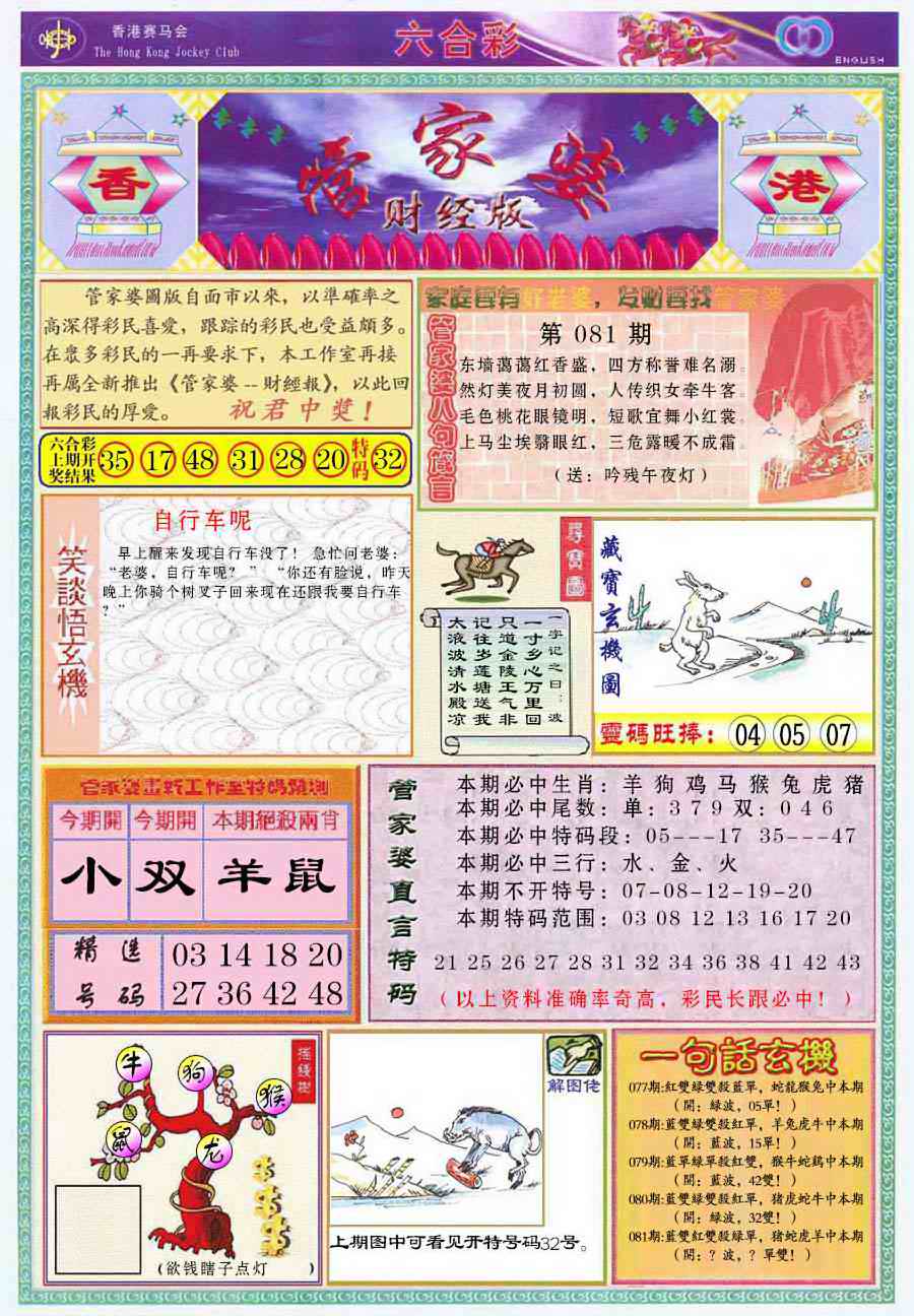 六合彩081期管家婆财经版