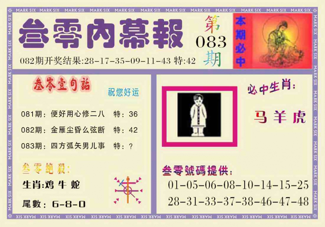 六合彩083期叁零内幕报