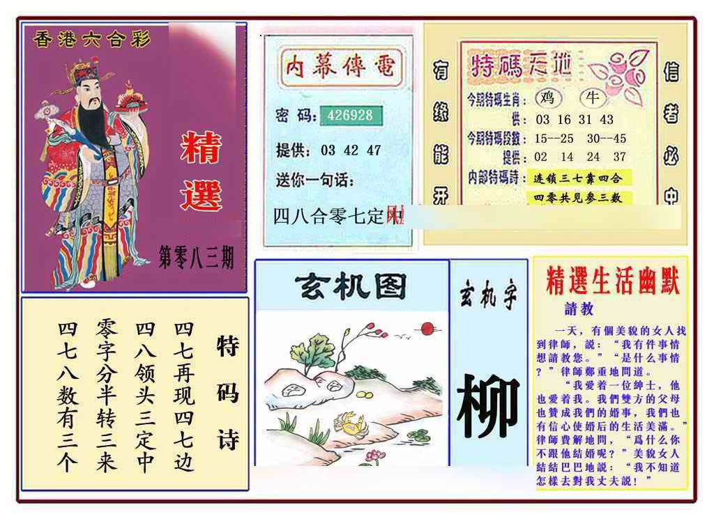 六合彩083期马经精选(新图推荐)