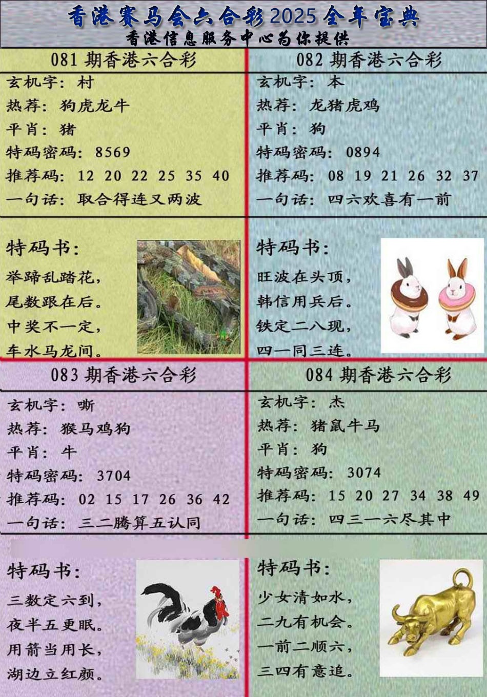 六合彩084期宝典报
