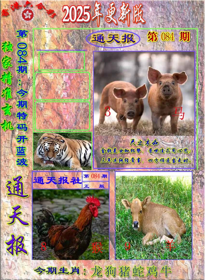 六合彩084期新通报