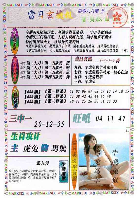 六合彩088期当日玄机-2