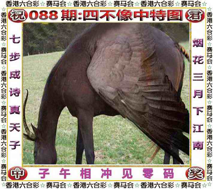 六合彩088期四不像中特图