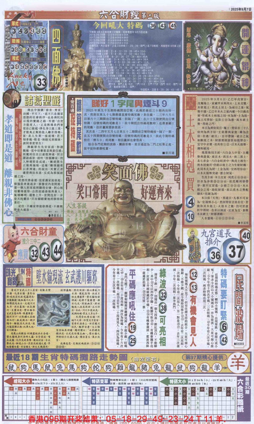 六合彩097期六合财经D加大版